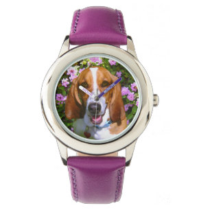 Reloj De Pulsera Basset Hound feliz