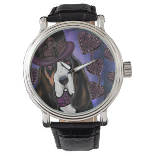 Reloj De Pulsera Basset Hound STEAMPUNK