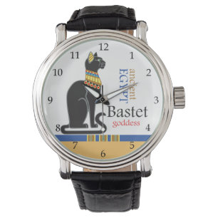 Reloj De Pulsera Bastet o Bast. Aciente diosa egipcia