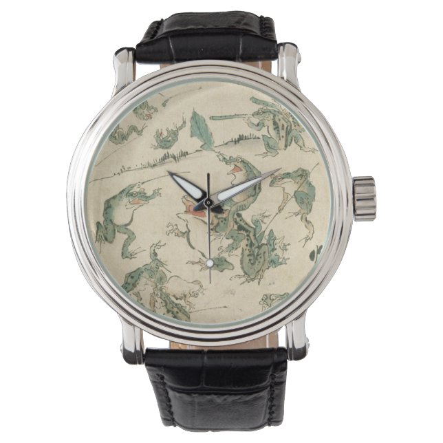 Reloj De Pulsera Batalla De Las Ranas - Kawanabe Kyosai (Anverso)