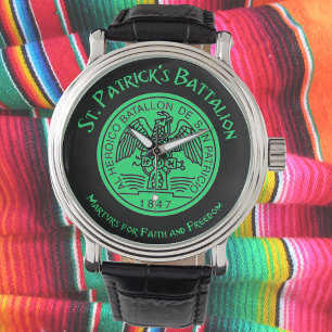 Reloj De Pulsera Batallón San Patricios Católico de San Patricio