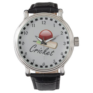 Reloj De Pulsera Bate y bola de cricket, diseño popular