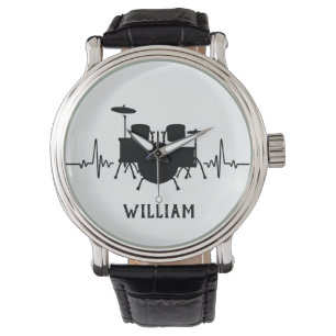 Reloj De Pulsera Batería latido con nombre personalizado -