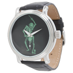 Reloj De Pulsera Baterista de Retro Skeletal