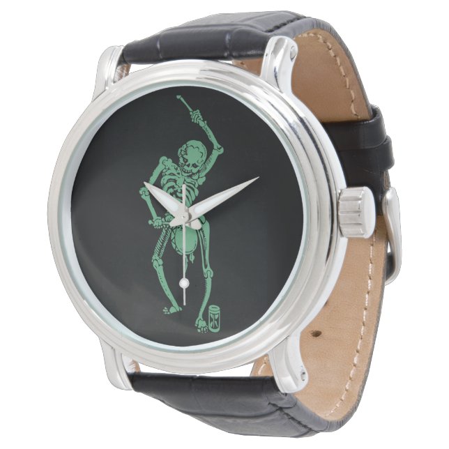 Reloj De Pulsera Baterista de Retro Skeletal (Angular)
