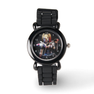 Reloj De Pulsera Batman Arkham Knight Harley Quinn con murciélago