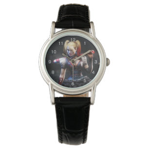 Reloj De Pulsera Batman Arkham Knight Harley Quinn con murciélago