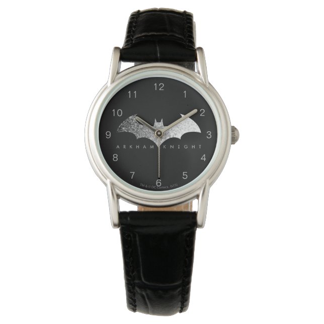 Reloj De Pulsera Batman Arkham Knight Pixel Logo (Anverso)