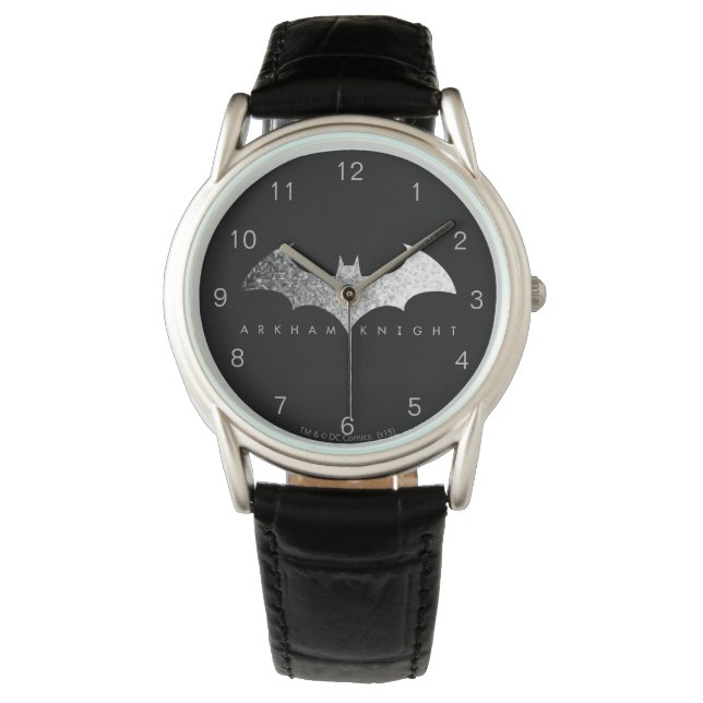 Reloj De Pulsera Batman Arkham Knight Pixel Logo (Anverso)