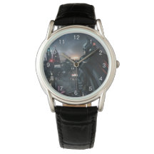 Batman mirando la ciudad