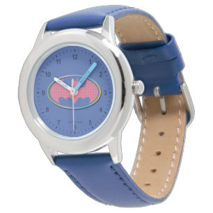 Reloj De Pulsera Batman Pink Polka Dot Logo