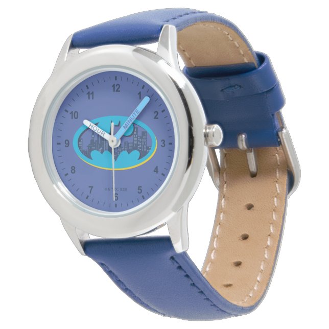 Reloj De Pulsera Batman | Símbolo de la ciudad de Gotham (Angular)