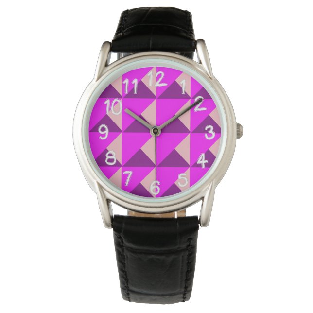 Reloj De Pulsera Bauhaus Quilt (Anverso)