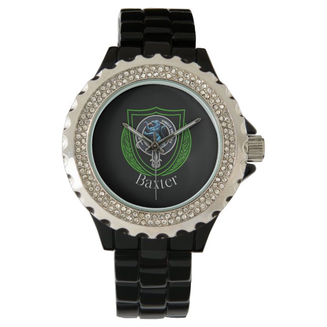 Reloj De Pulsera Baxter Scottish Clan Escudo (Anverso)