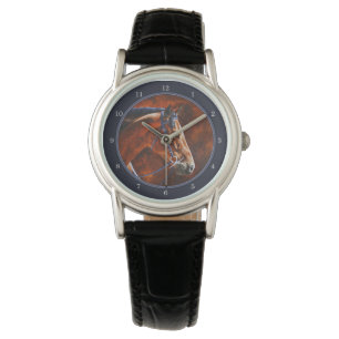 Reloj De Pulsera Bay Hanoverian Horse Slate Gray