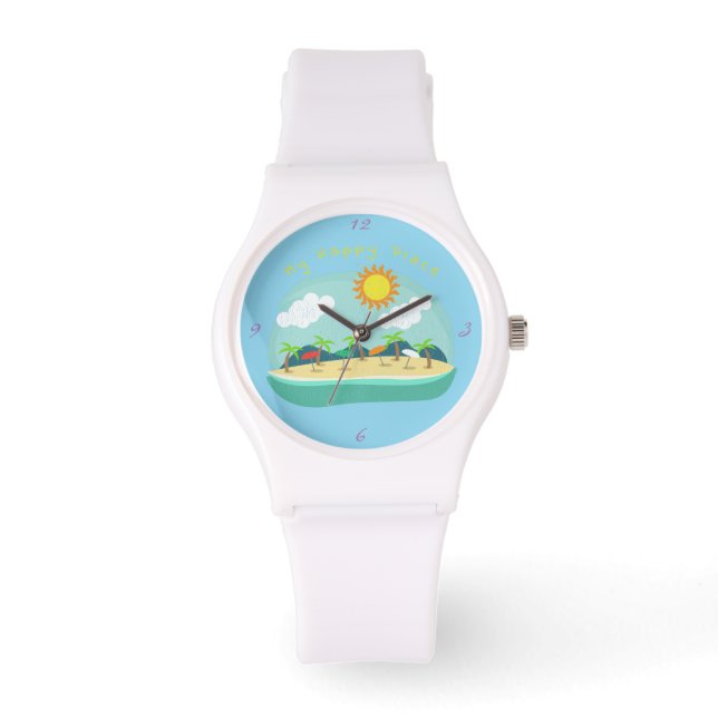 Reloj De Pulsera Beach Happy Place Thunder_Cove (Anverso)