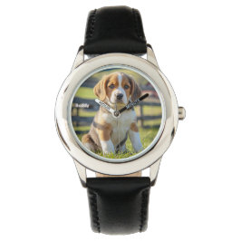 Reloj De Pulsera Beagle de niño lindo personalizado