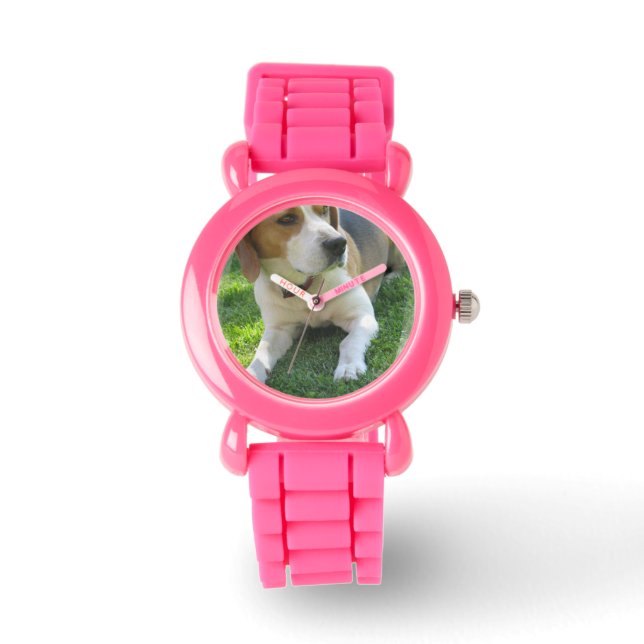 Reloj De Pulsera Beagle Hound Dog (Anverso)