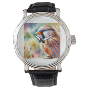 Reloj De Pulsera Bearded Barbet 210824AREF134 - Watercolor