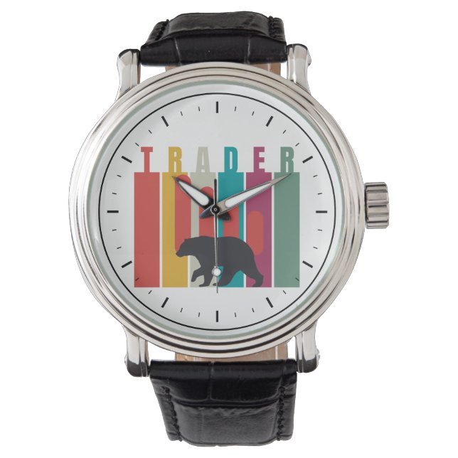 Reloj De Pulsera Bearish market | Trader | Simple design (Anverso)