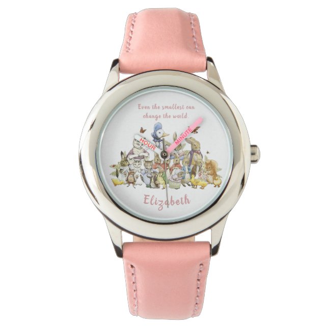 Reloj De Pulsera Beatrix Potter Peter y amigos personalizados (Anverso)