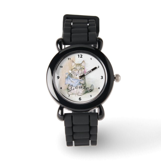 Reloj De Pulsera Beatrix Potter, Srta. Moppett Kitten, (Anverso)