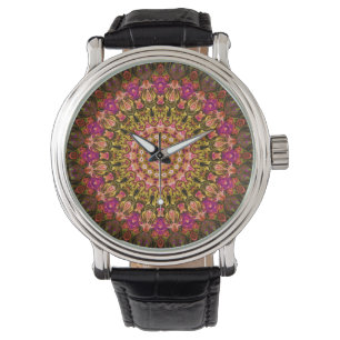 Reloj De Pulsera beautiful textile carpet mandala pattern