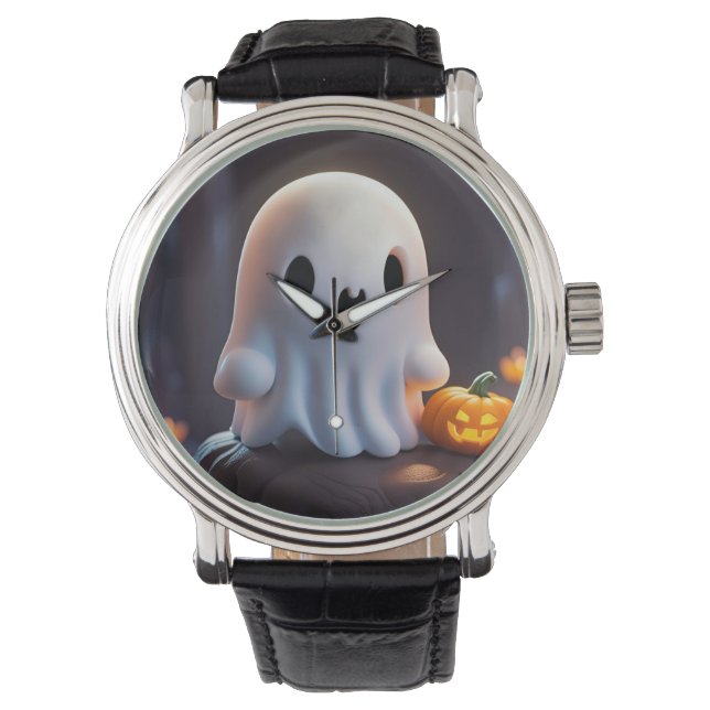 Reloj De Pulsera Bebé Fantasma Típico personaje de Halloween (Anverso)
