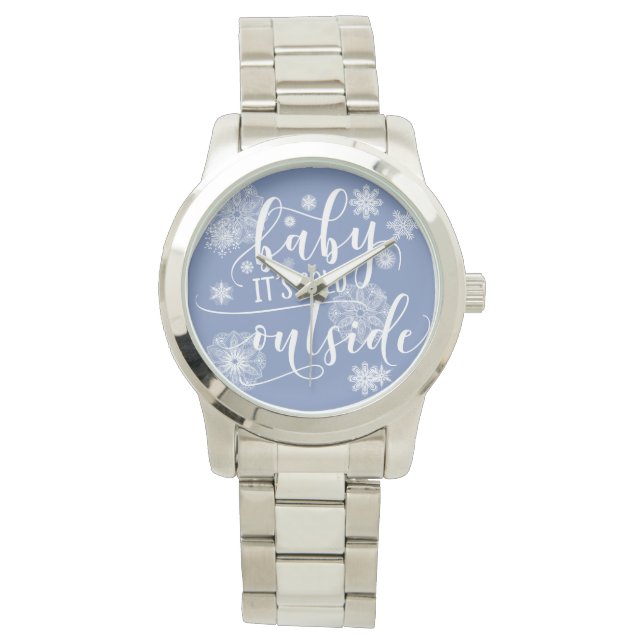 Reloj De Pulsera Bebé, hay Navidades en el exterior fríos (Anverso)