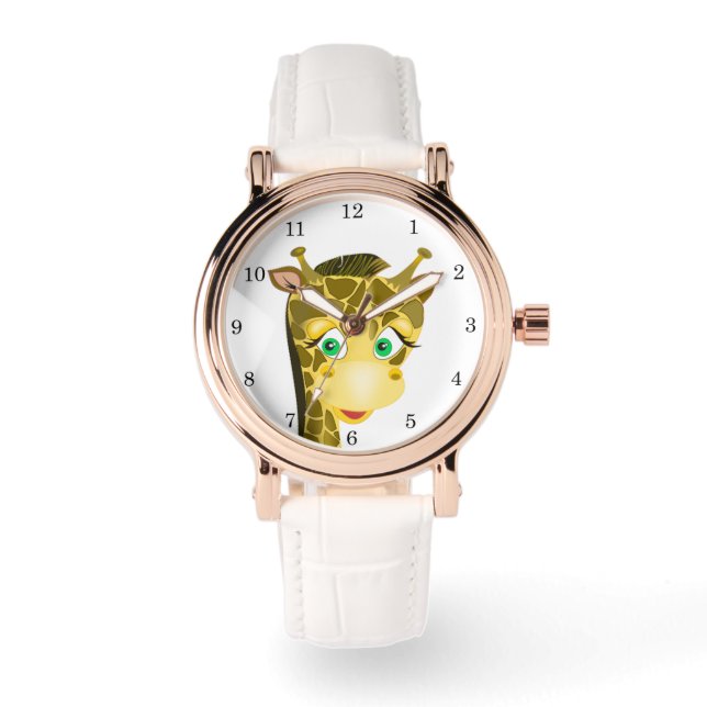 Reloj De Pulsera Bebé Jirafa Adorable (Anverso)