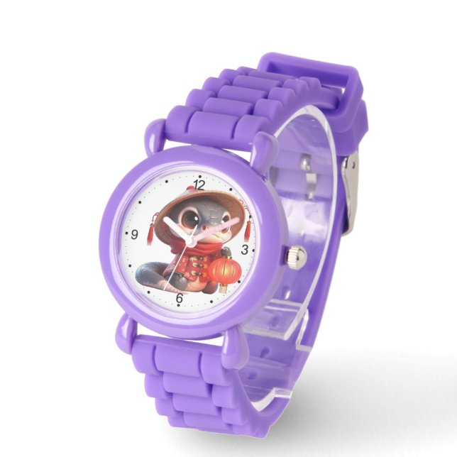 Reloj De Pulsera Bebé lindo serpiente chino Año Nuevo 2025 niños W2 (Ángulo)