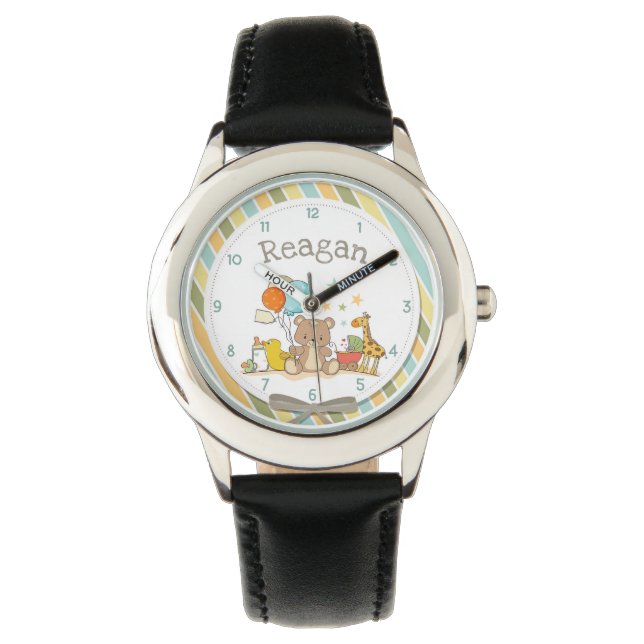 Reloj De Pulsera Bebé Teddy Bear Giraffe Rubber Ducky (Anverso)
