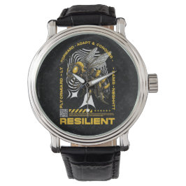 Reloj De Pulsera Bee Resilient – Motivational Bee Positivity Design