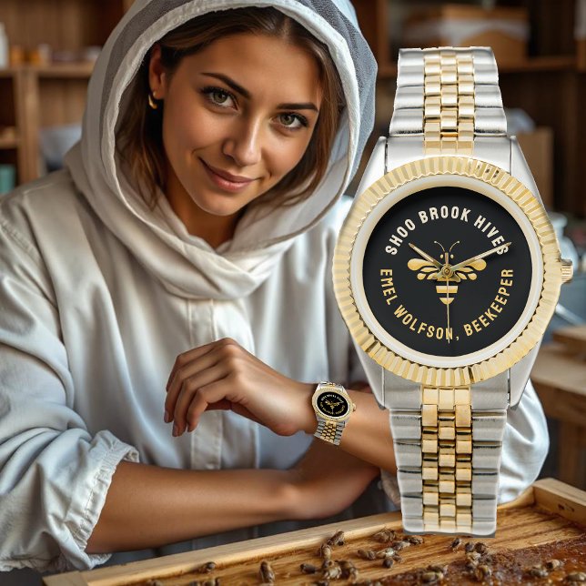 Reloj De Pulsera Beekeeper Apiary Watch with Gold Stylized (Subido por el creador)