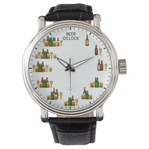 Reloj De Pulsera Beer O'clock Funny Beer Time