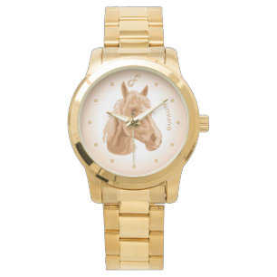 Reloj De Pulsera Beige Happy Horse Golden Writes Watch