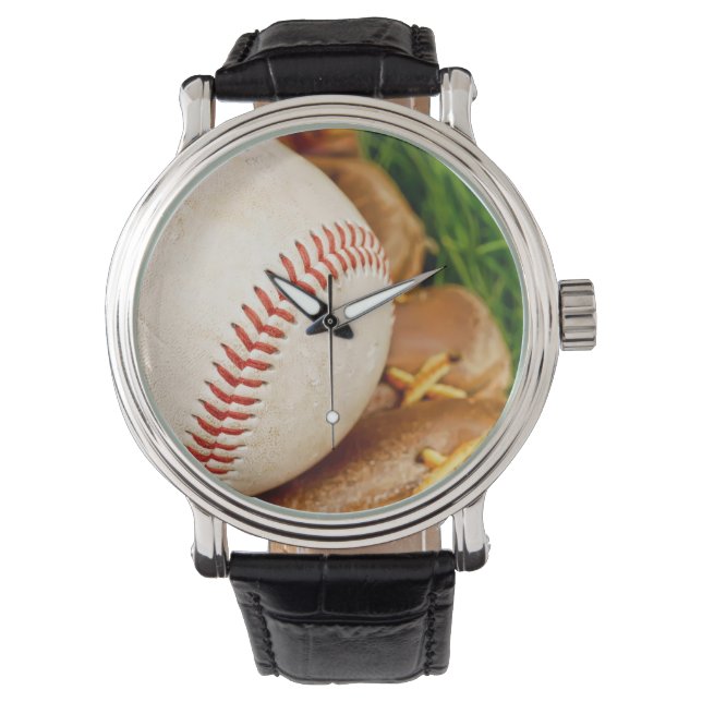 Reloj De Pulsera Béisbol con Mitt (Anverso)