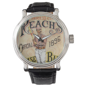 Reloj De Pulsera Béisbol deportivo vintage, arte de portada de la g