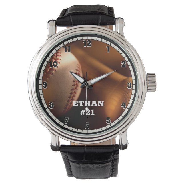 Reloj De Pulsera Béisbol personalizado (Anverso)