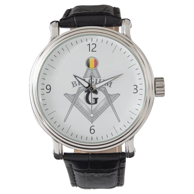 Reloj De Pulsera Belgium freemasonry sign (Anverso)