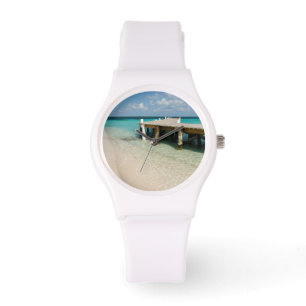Reloj De Pulsera Belice, Mar Caribe, Cayo Goff. Una pequeña isla