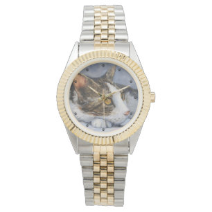 Reloj De Pulsera Bella Artes de gatos tabby