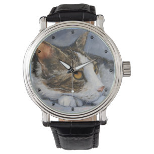 Reloj De Pulsera Bella Artes de gatos tabby