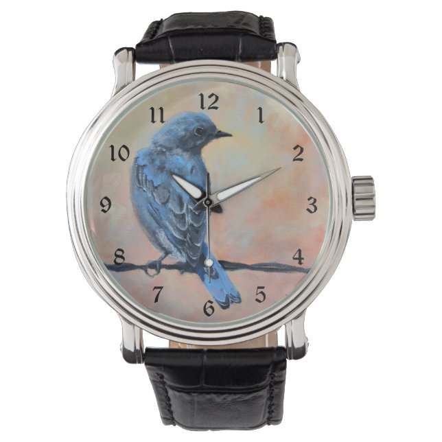 Reloj De Pulsera Bella Artes de Mountain Bluebird (Anverso)