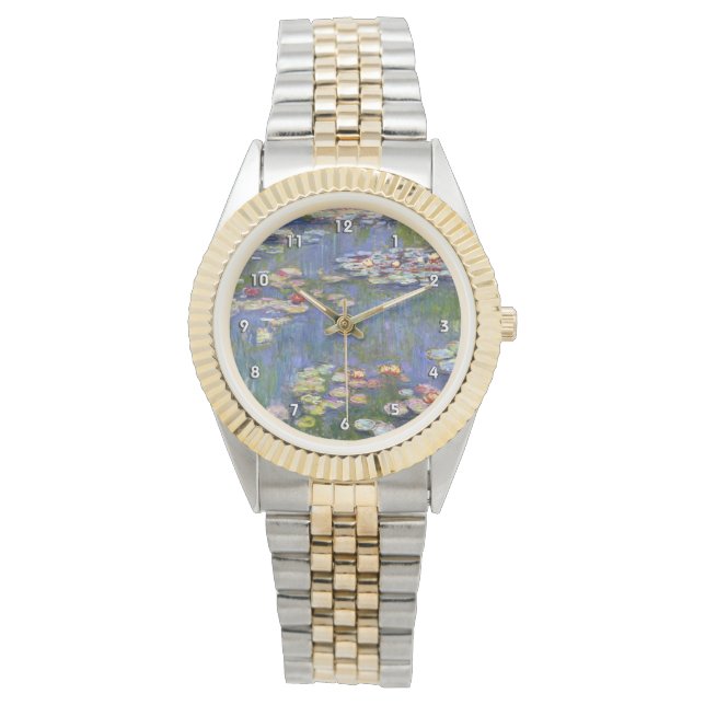Reloj De Pulsera Bella Artes Monet Water Lilies (1916) (Anverso)
