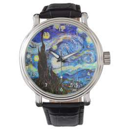 Reloj De Pulsera Bella Artes nocturno Van Gogh Starry