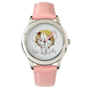 Reloj De Pulsera Bella elefante bebé hembra con pelo amarillo