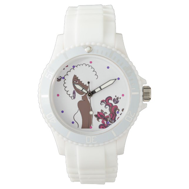 Reloj De Pulsera Belleza afrocéntrica - Ver (Anverso)