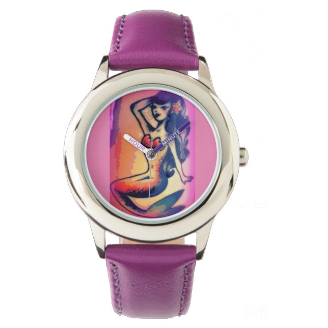 Reloj De Pulsera belleza de sirena soleada (Anverso)