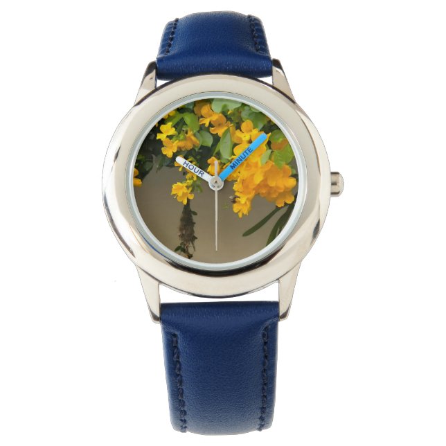 Reloj De Pulsera Belleza Flor de Oro (Anverso)